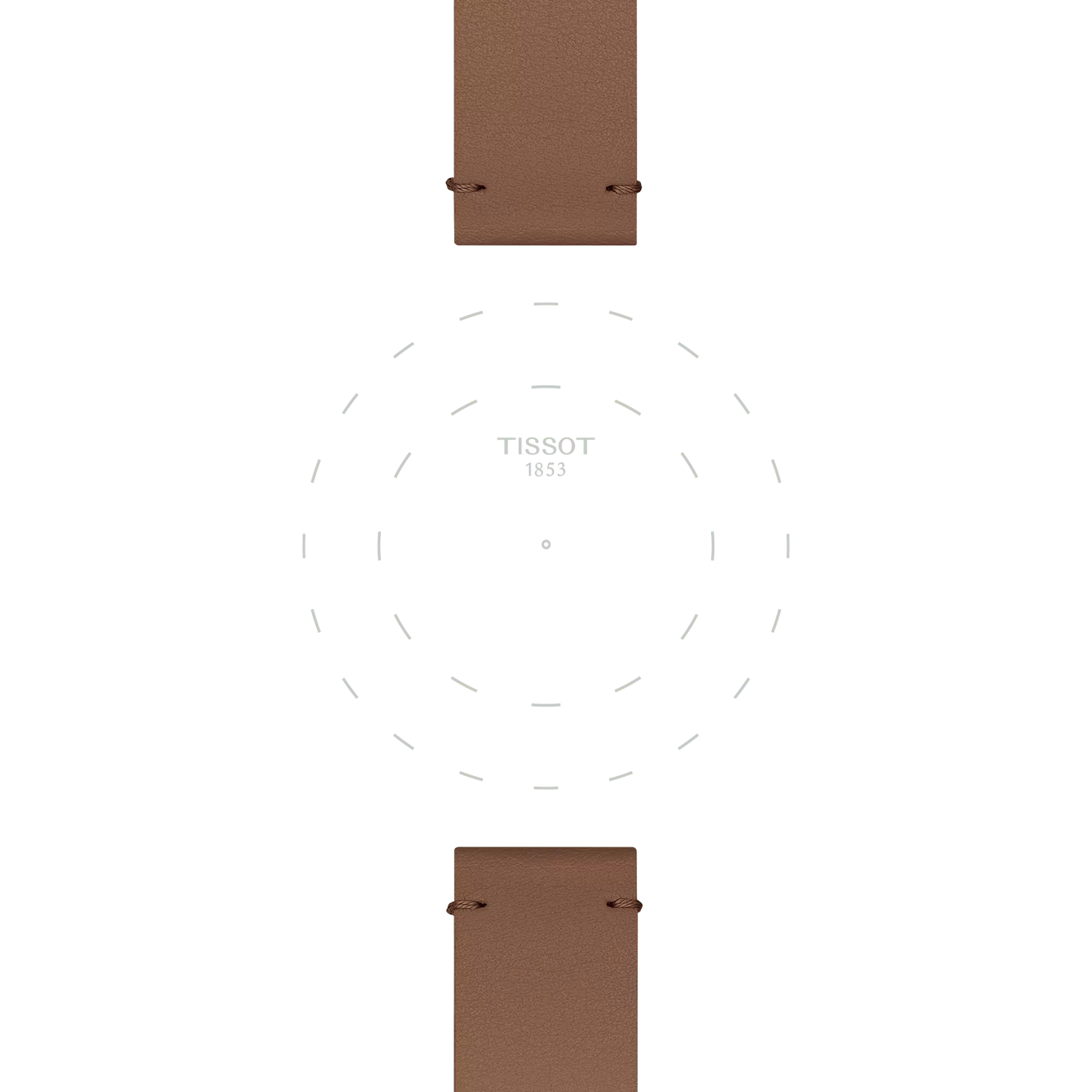 Tissot Kahverengi Sentetik Kayış Boynuz Aralığı 18 mm