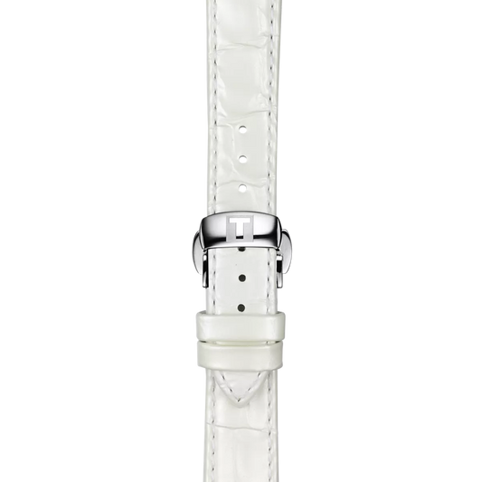 Tissot beyaz deri kayış boynuz aralığı 16 mm
