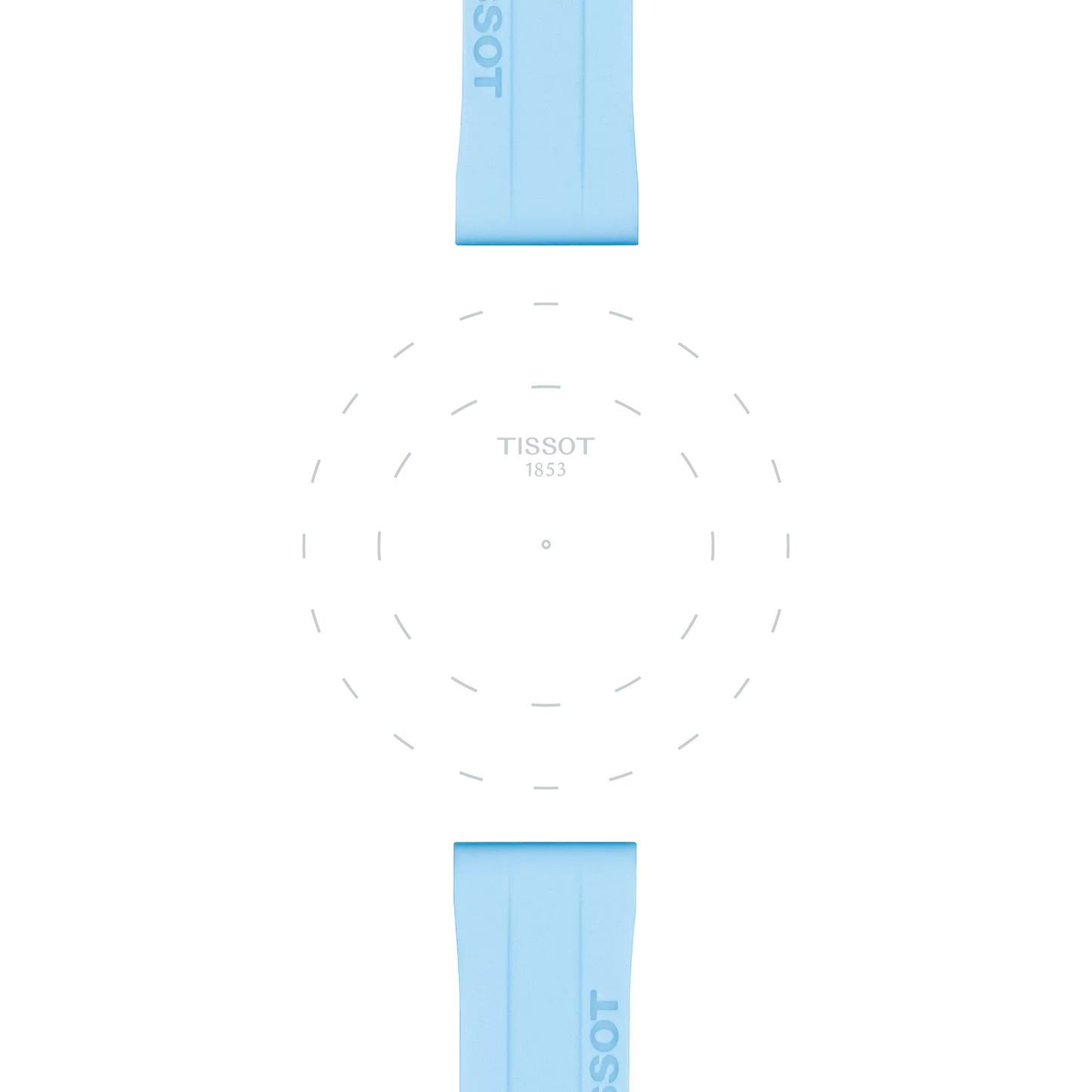 Tissot Mavi Silikon Kayış Boynuz Aralığı 18 mm