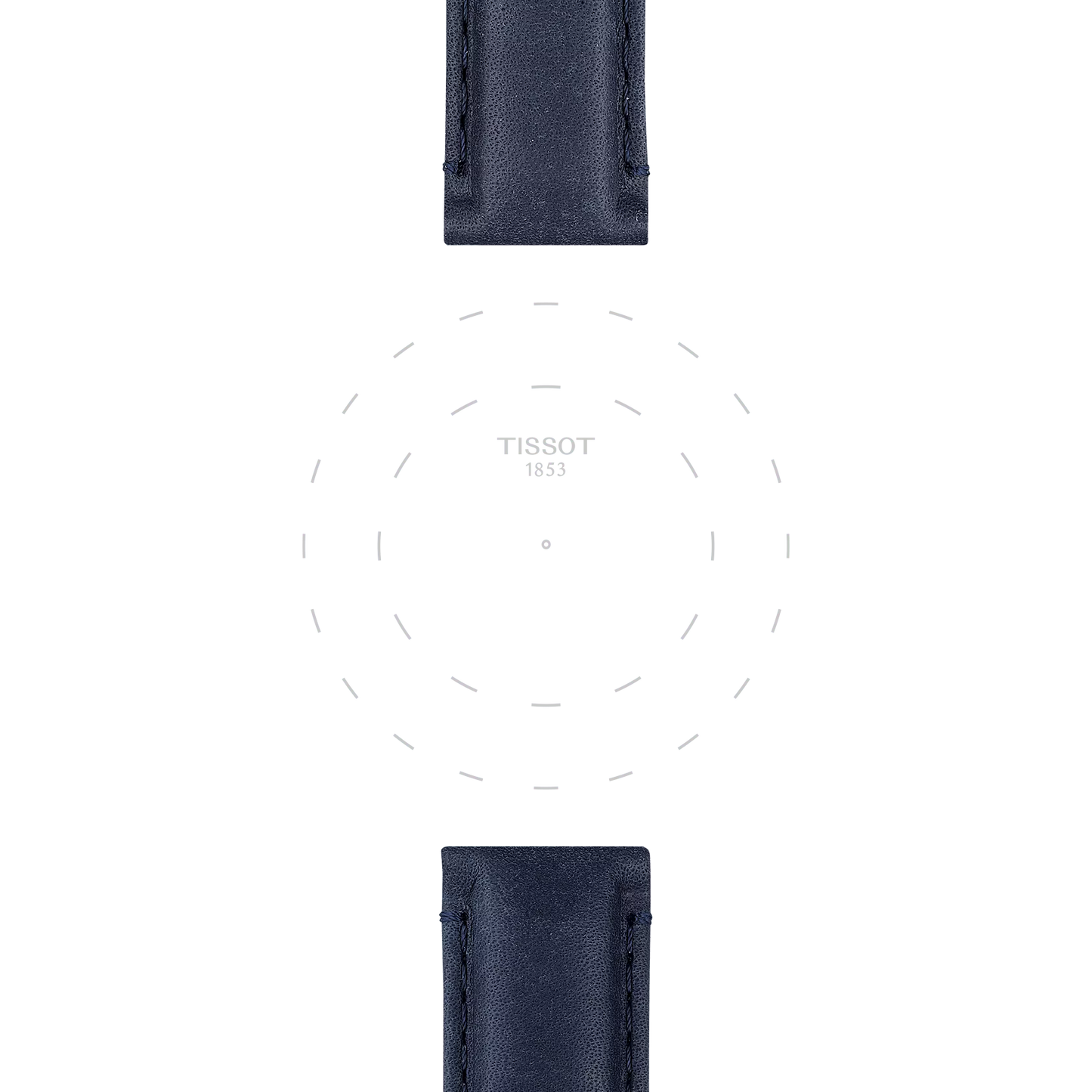 Tissot mavi deri kayış boynuz aralığı 20 mm