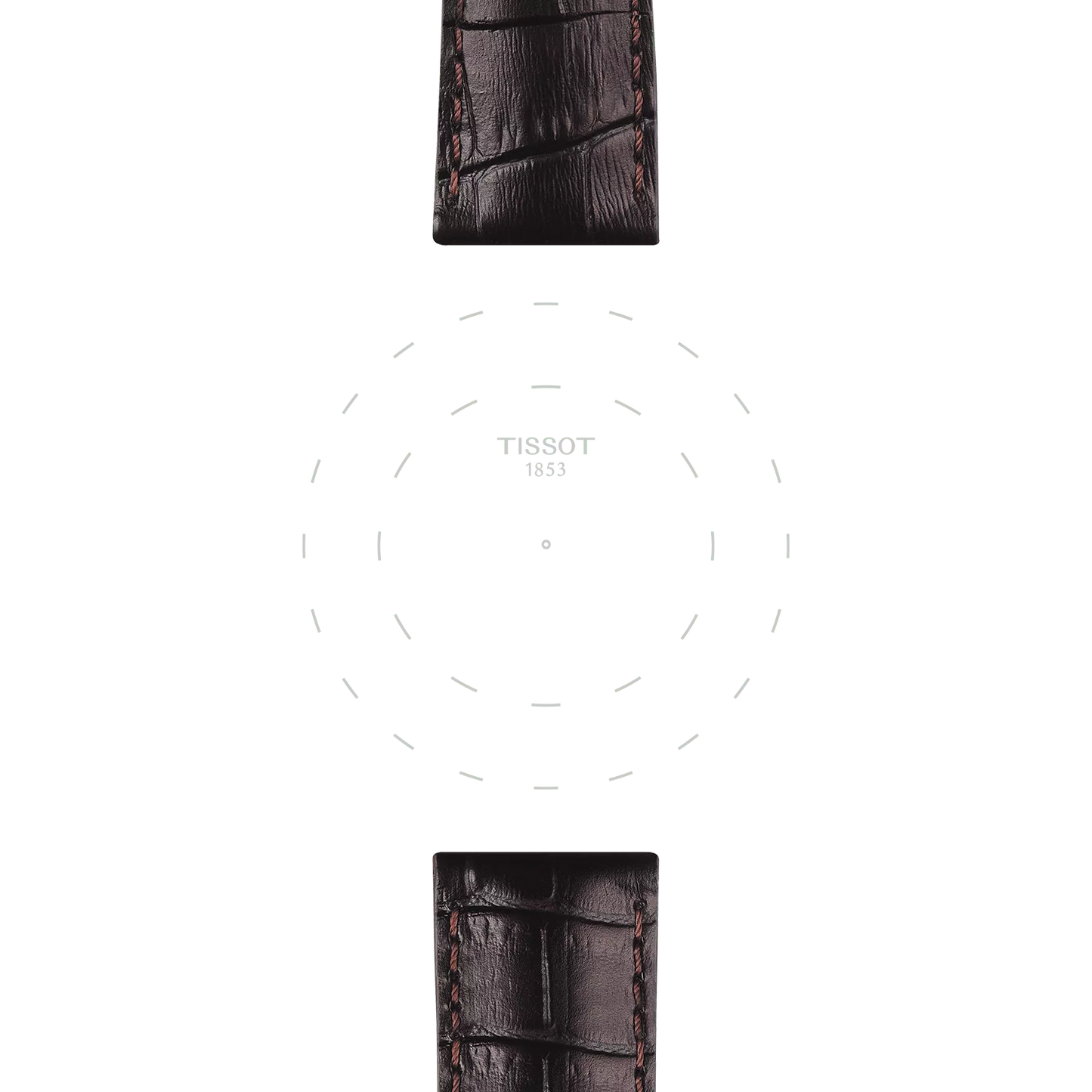 Tissot kahverengi deri kayış boynuz aralığı 22 mm