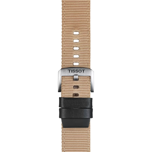 Tissot bej kumaş kayış boynuz aralığı 22 mm