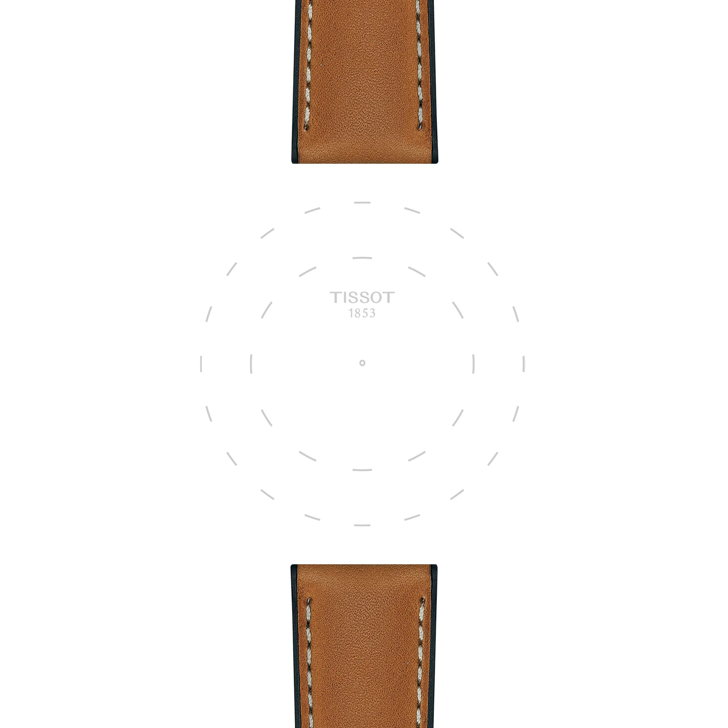 Tissot Açık Kahverengi Deri Kayış Boynuz Aralığı 21 mm