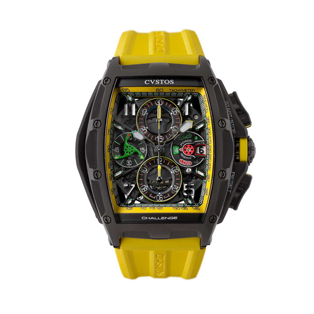 Cvstos Challenge Chrono Sprint – Black Steel & Yellow