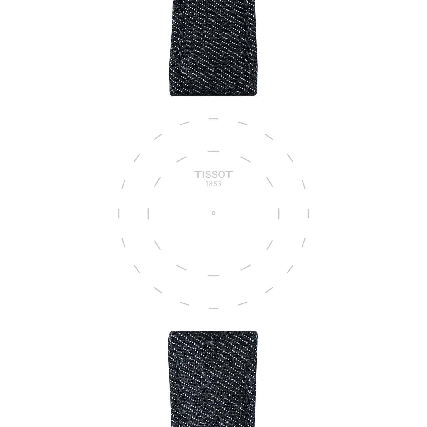 Tissot mavi tekstil kayış boynuz aralığı 22 mm