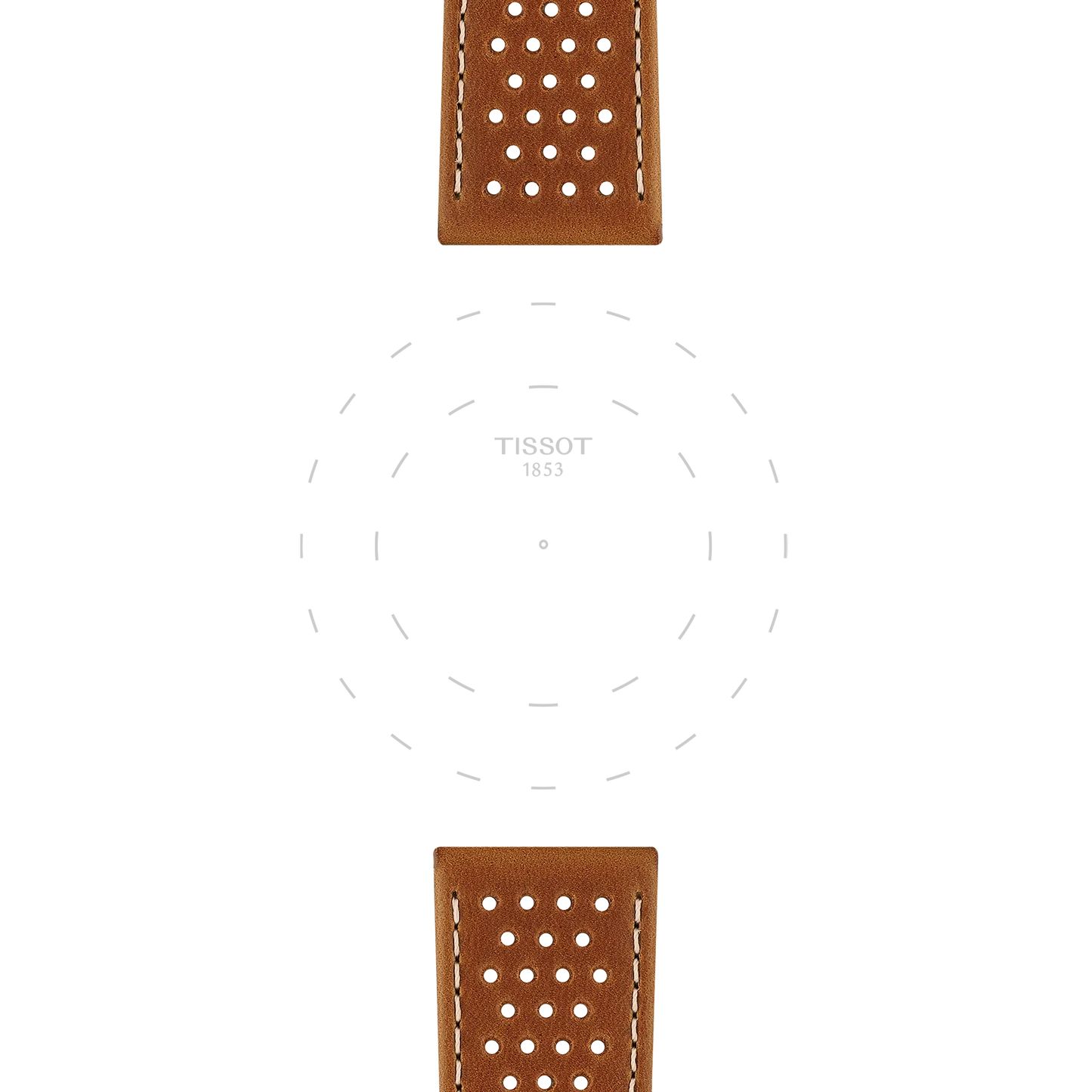 Tissot Açık Kahverengi Deri Kayış Boynuz Aralığı 22 mm