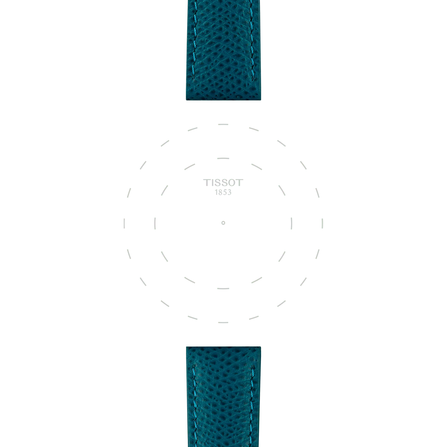 Tissot Turkuaz Deri Kayış Boynuz Aralığı 18 mm