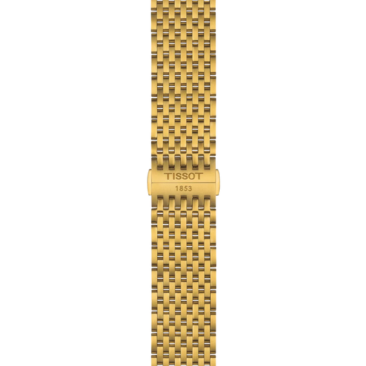 Tissot Sarı PVD Kaplamalı Paslanmaz Çelik Bilezik Boynuz Aralığı 20 mm