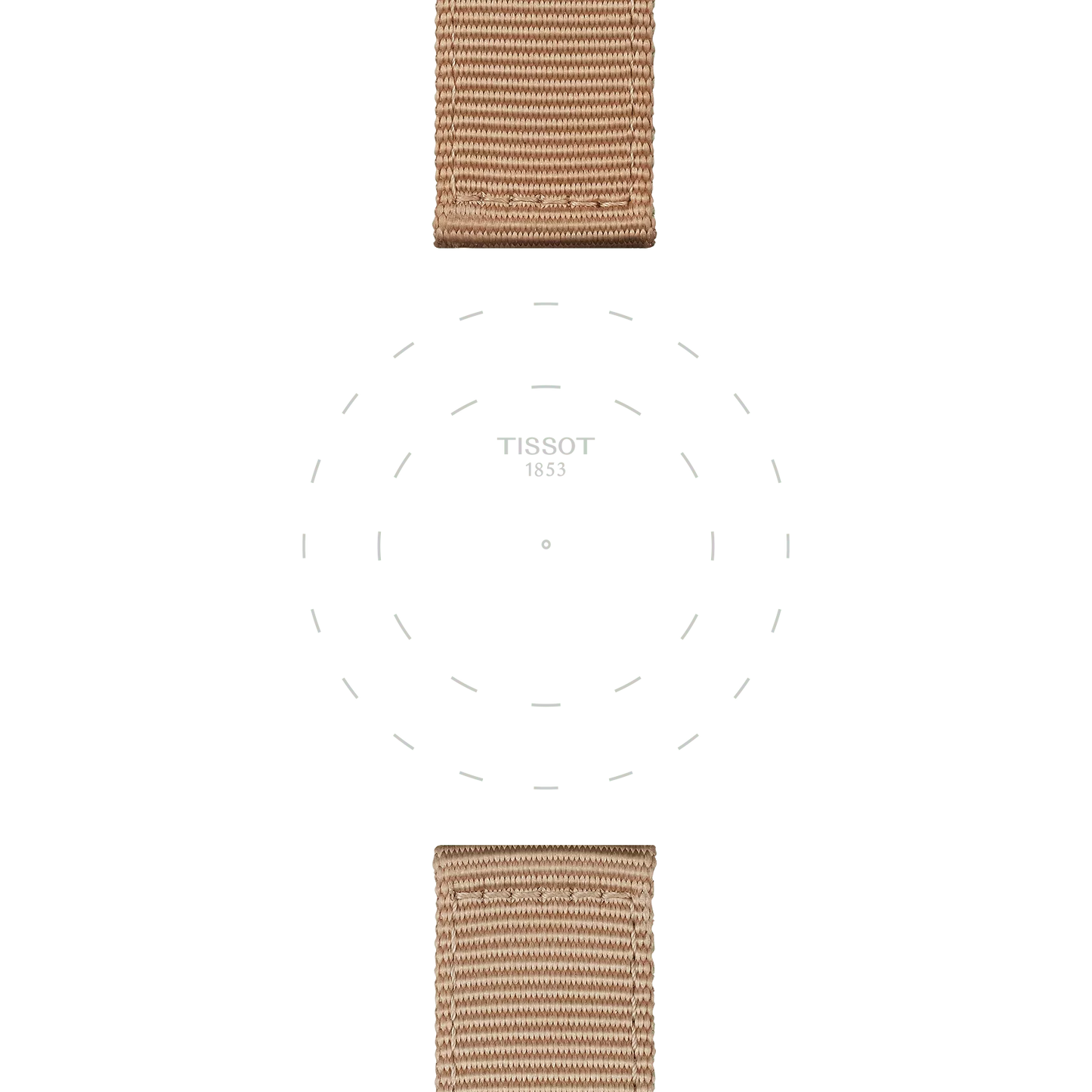 Tissot bej kumaş kayış boynuz aralığı 22 mm