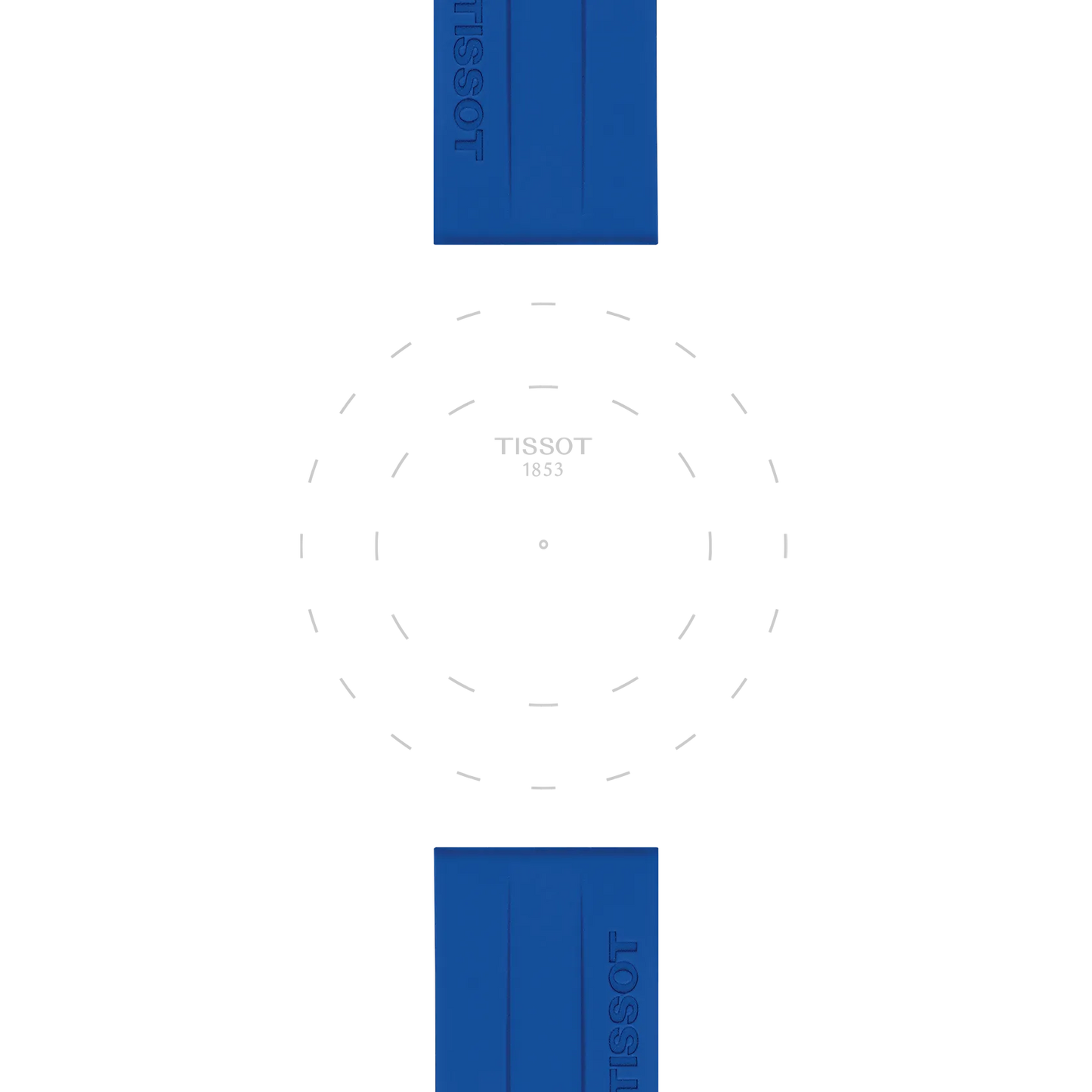 Tissot Mavi Silikon Kayış Boynuz Aralığı 22 mm