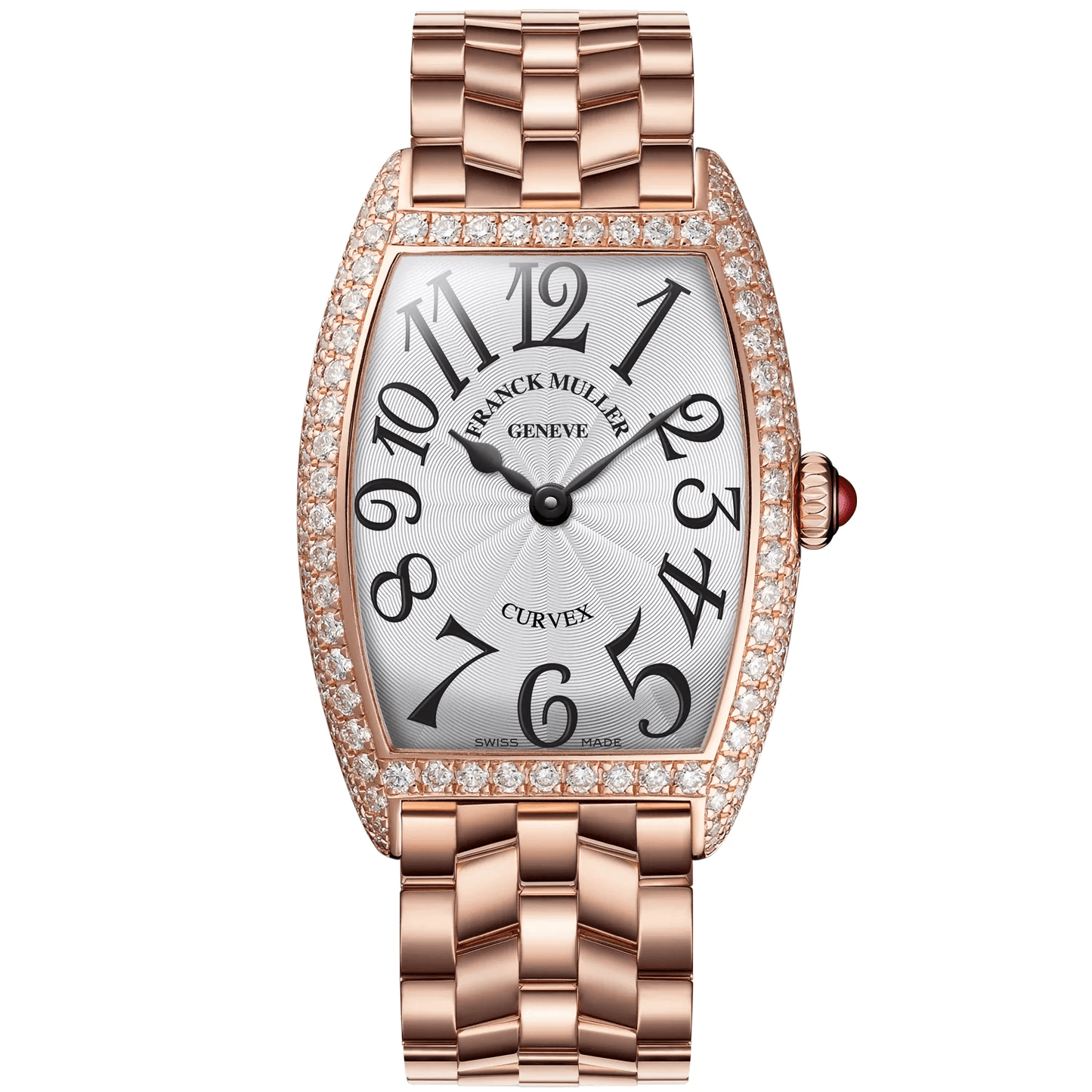 Cintree Curvex Ladies Rose Gold & Diamonds Gold Bracelet