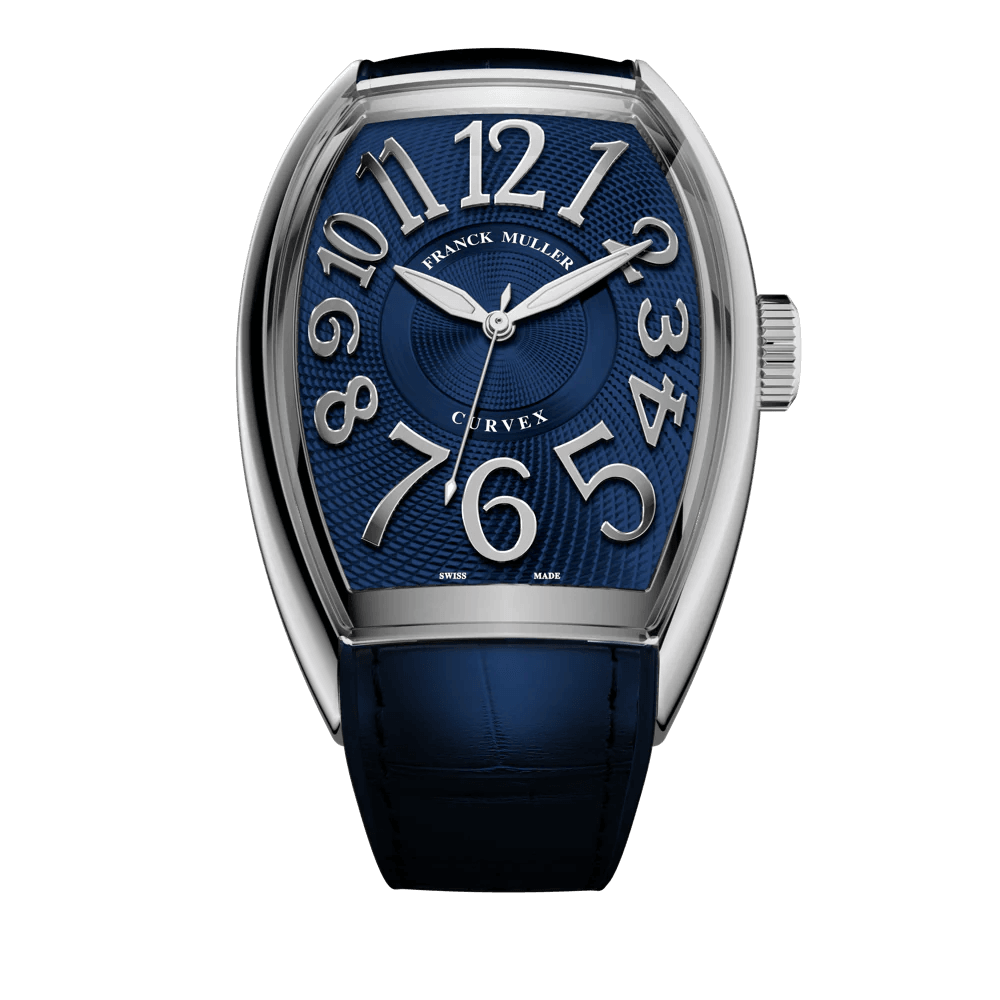 CX 36 Stainless Steel Curvex Dark Blue Dial