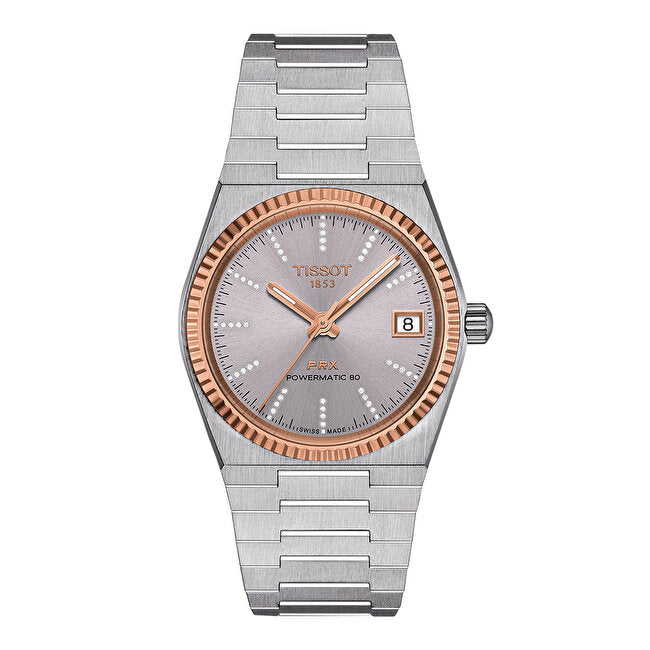 Tissot PRX 18K Gold Diamonds Powermatic 80 T9312074133600 Kol Saati