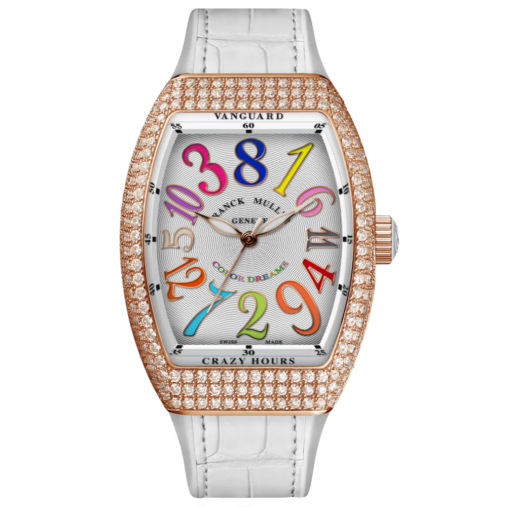 V32 Vanguard Lady Crazy Hour Color Dreams Rose Gold Full Diamond