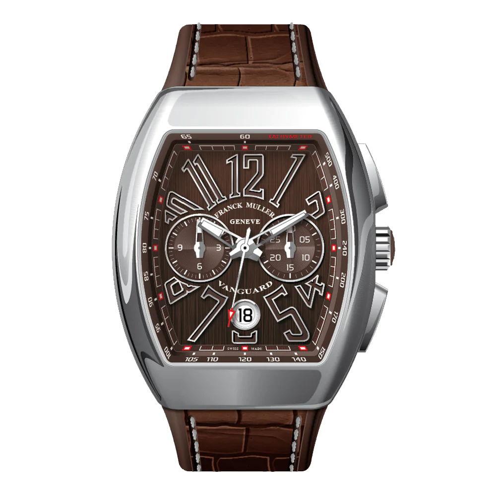 V41 Vanguard Chrono Stainless Steel - Brown