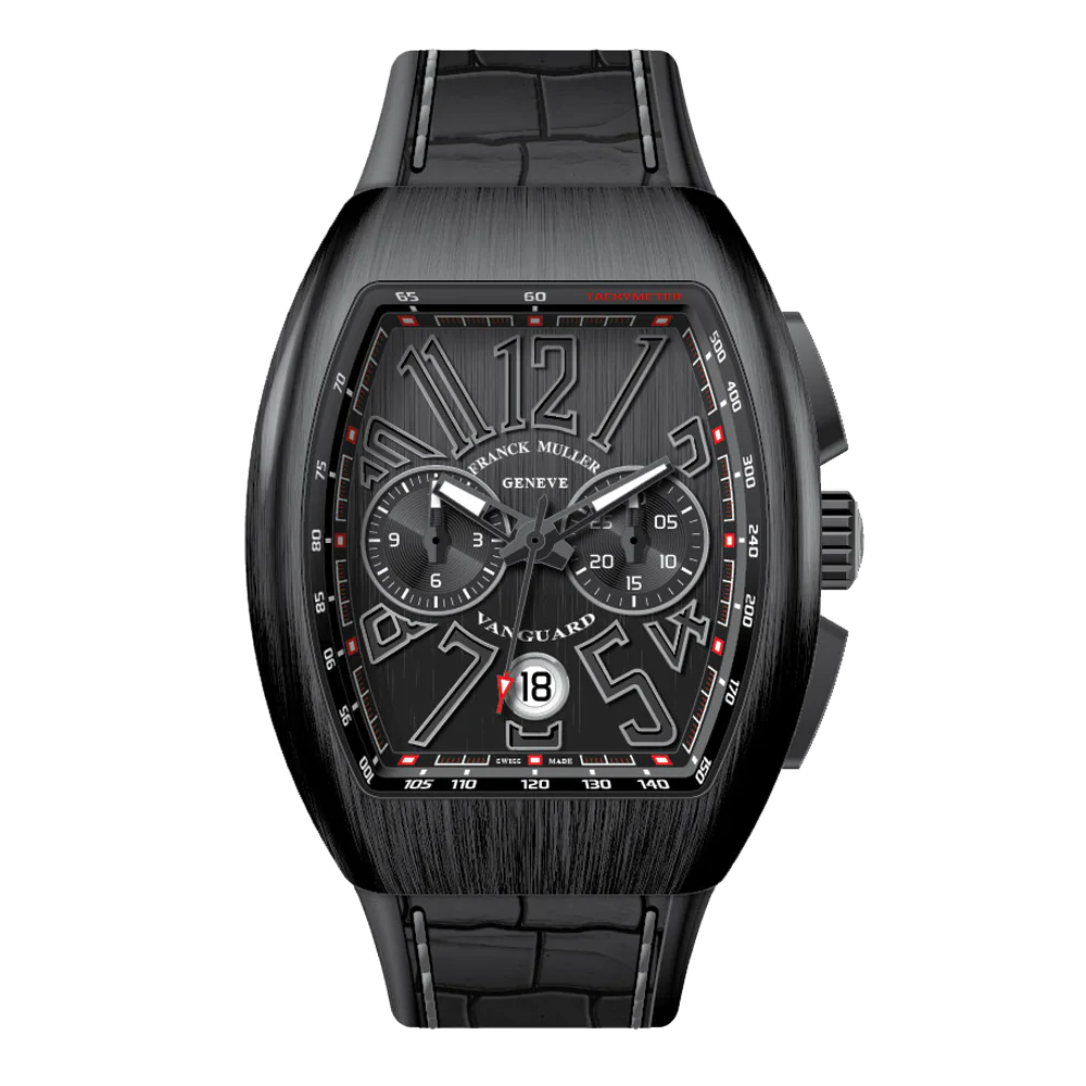 V41 Vanguard Chrono Brushed Black Titanium