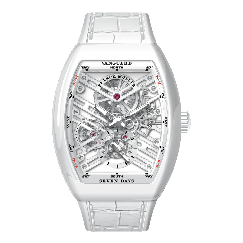 V41 Vanguard Seven Days Skeleton White Titanium