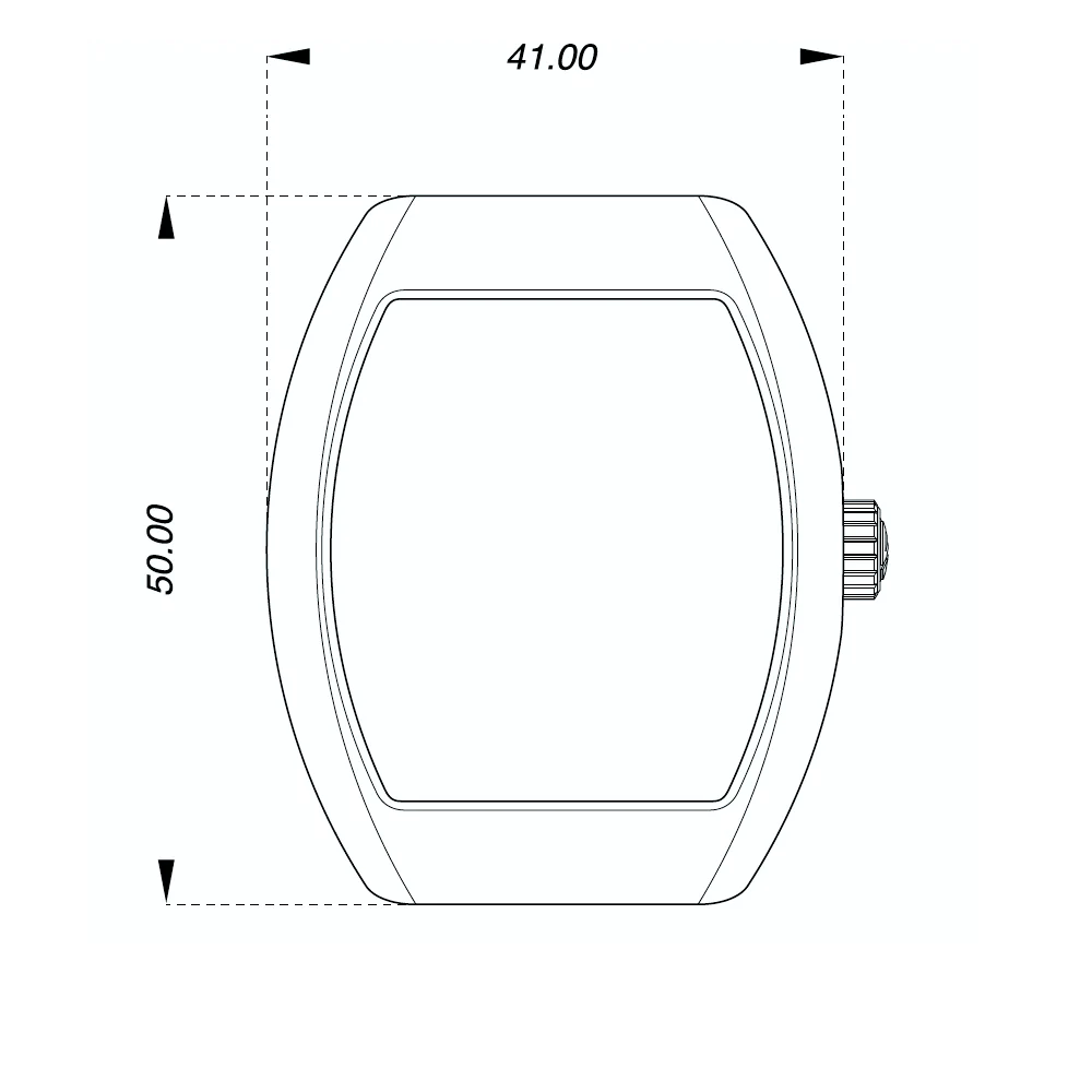 V41 Vanguard Seven Days Skeleton Brushed Black Titanium - Red