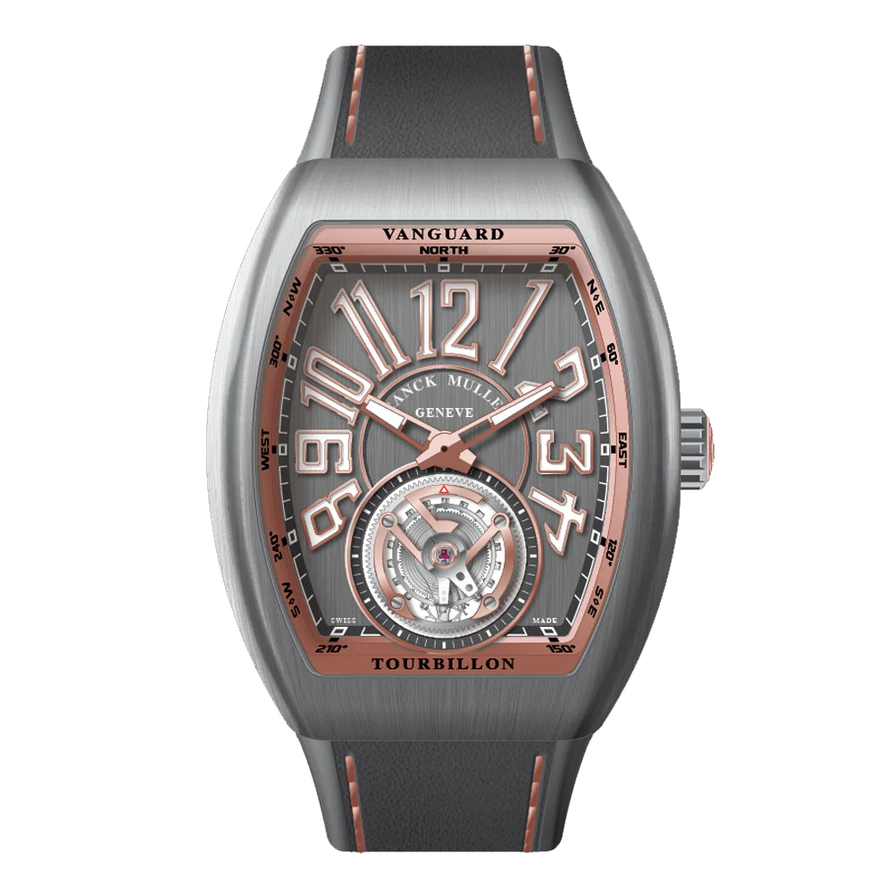 V41 Vanguard Tourbillon Brushed Titanium Rose Gold