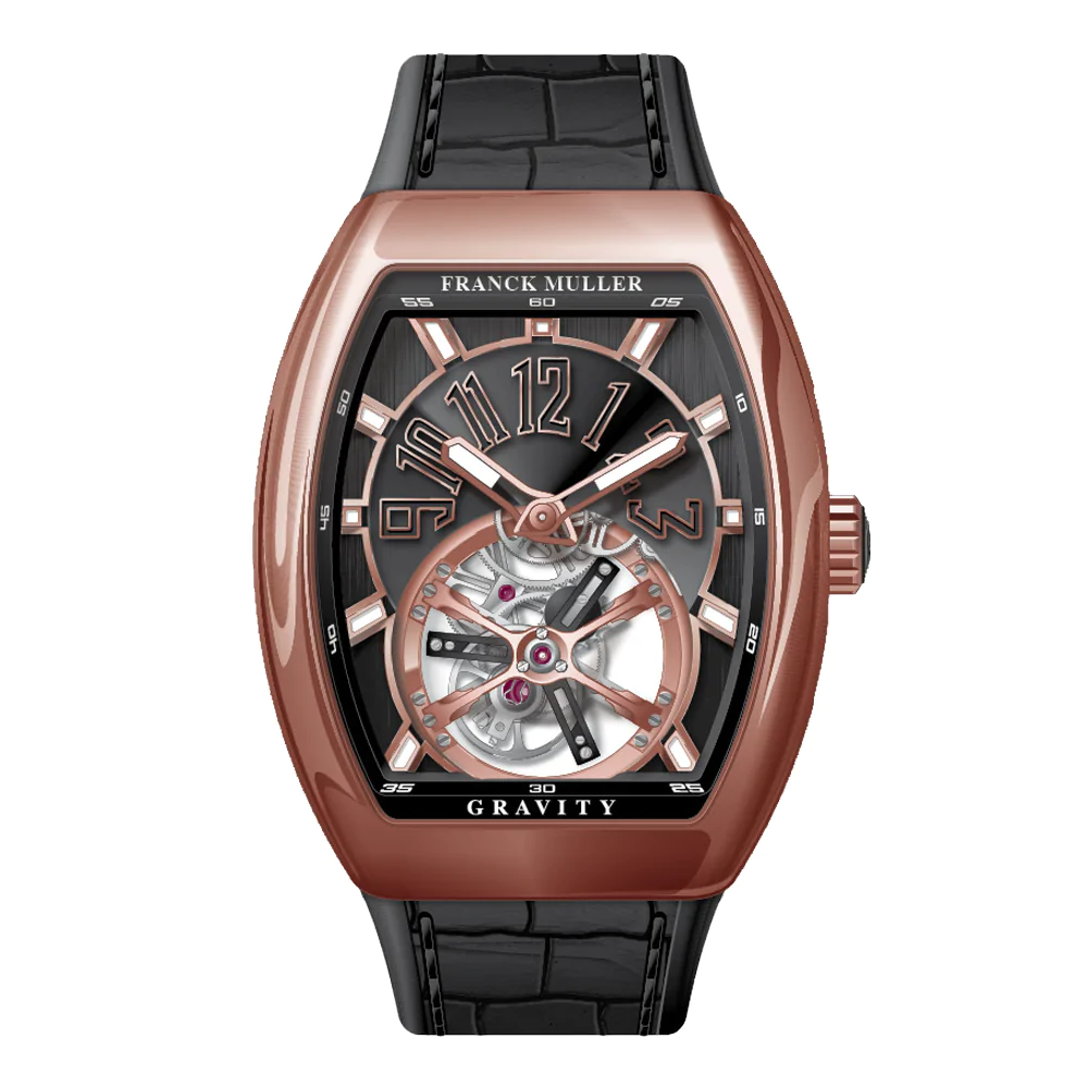 V41 Vanguard Gravity Tourbillon Rose Gold - Black