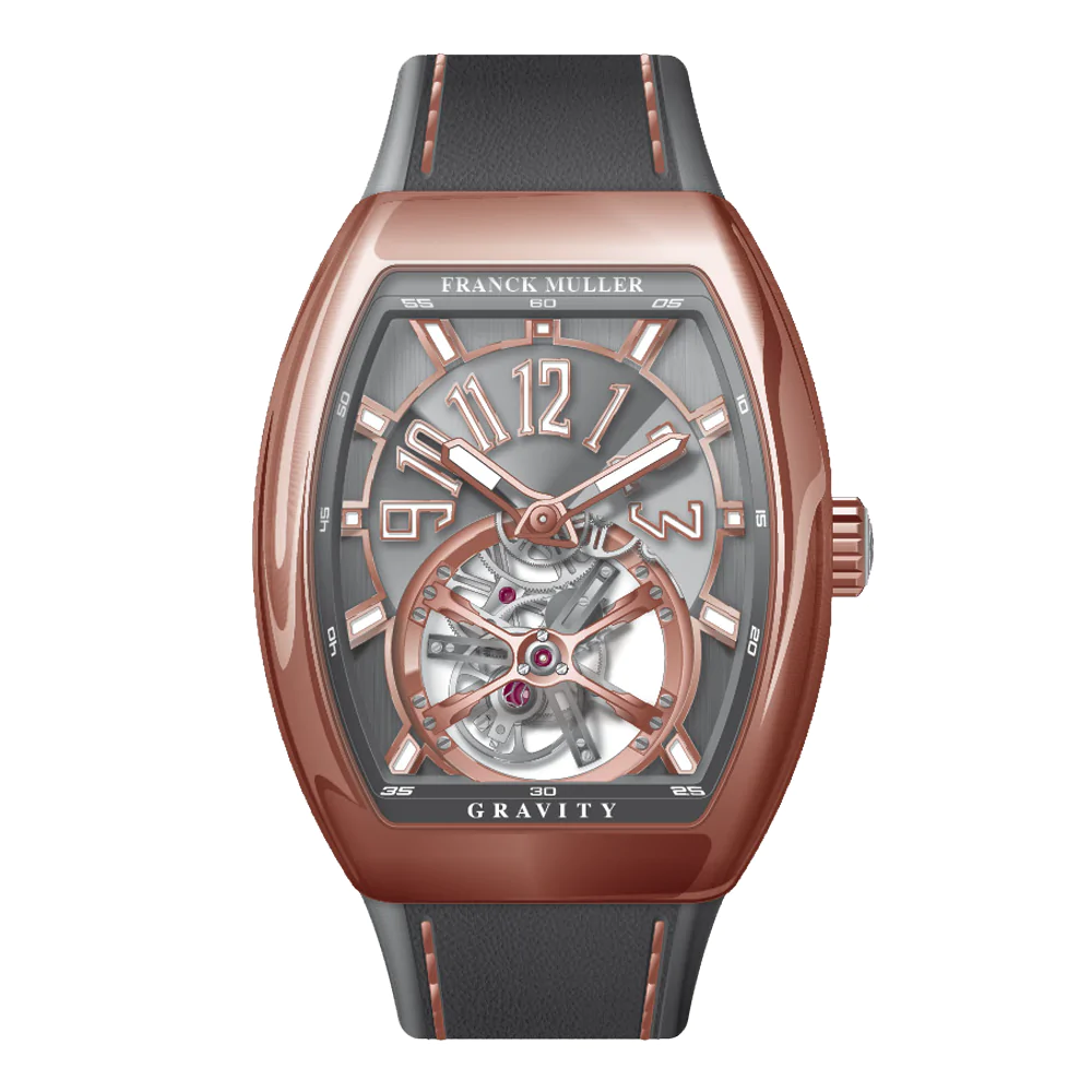 V41 Vanguard Gravity Tourbillon Rose Gold - Grey