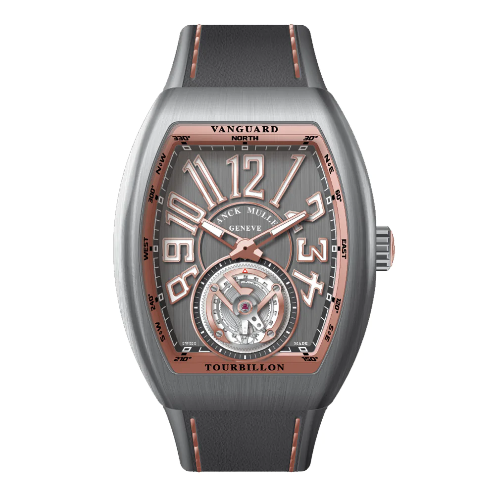 V41 Vanguard Tourbillon Brushed Titanium - Rose Gold