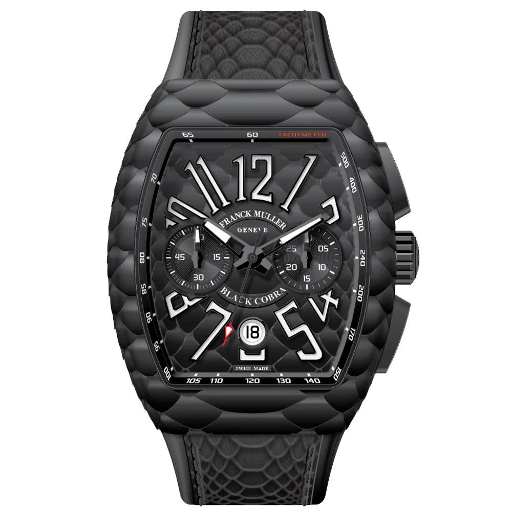 V45 Vanguard Chrono Cobra Black Stainless Steel
