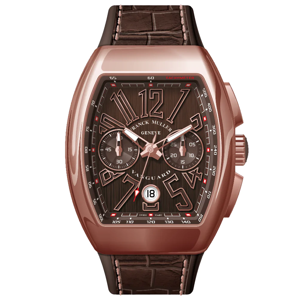 V45 Vanguard Chrono Classical Rose Gold Case - Brown