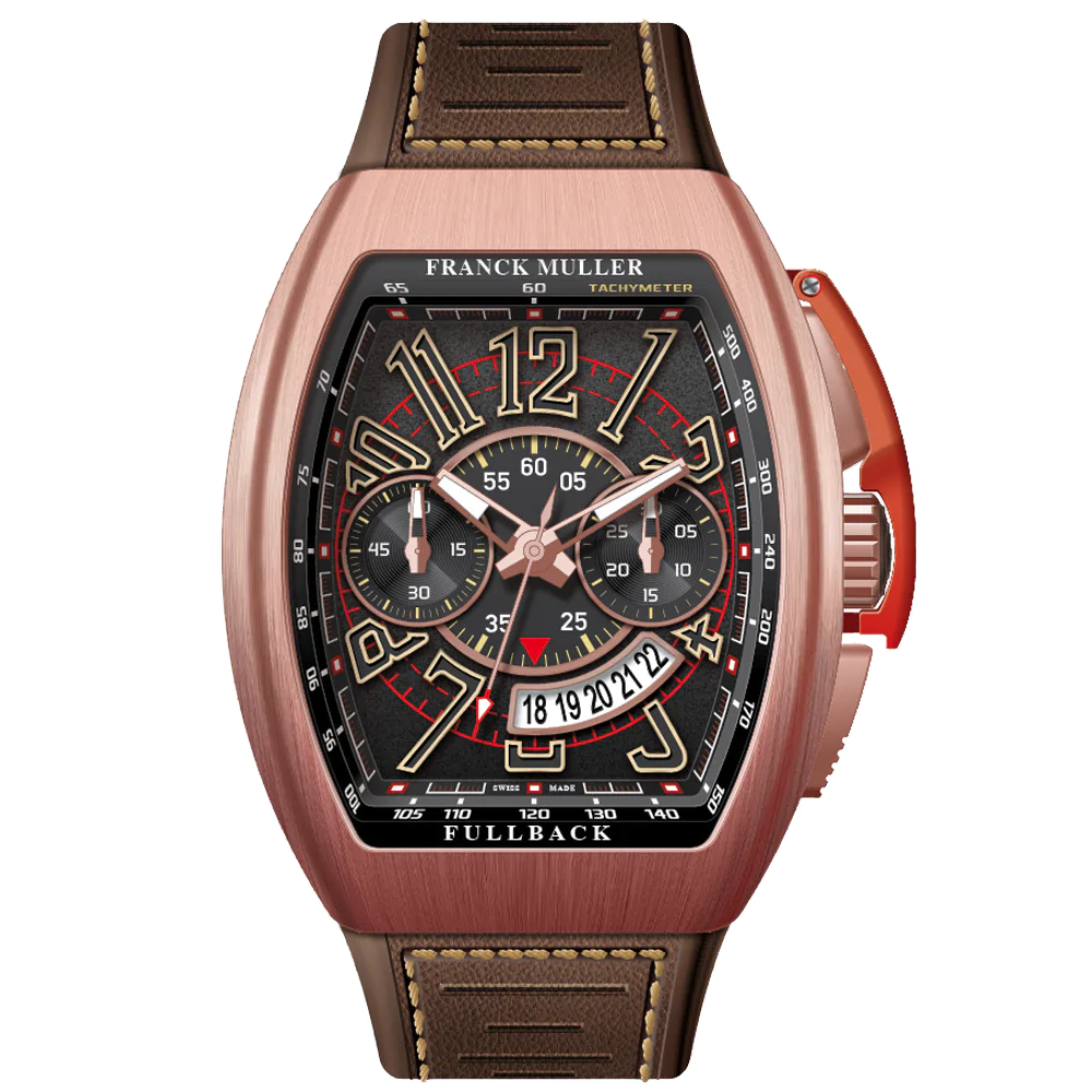 V45 Vanguard Chrono Fullback Brushed Rose Gold