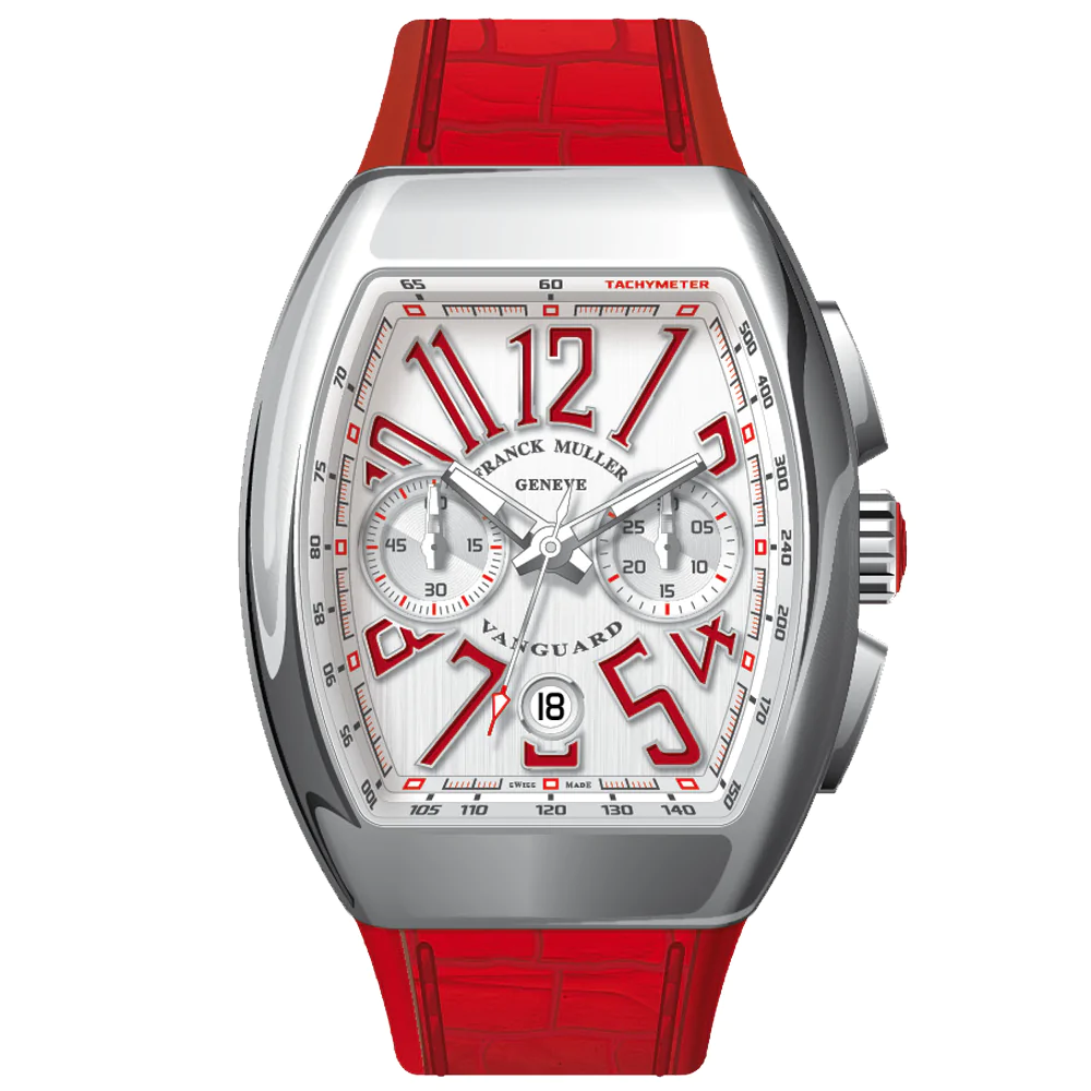 V45 Vanguard Chrono Classical Stainless Steel Case - Red