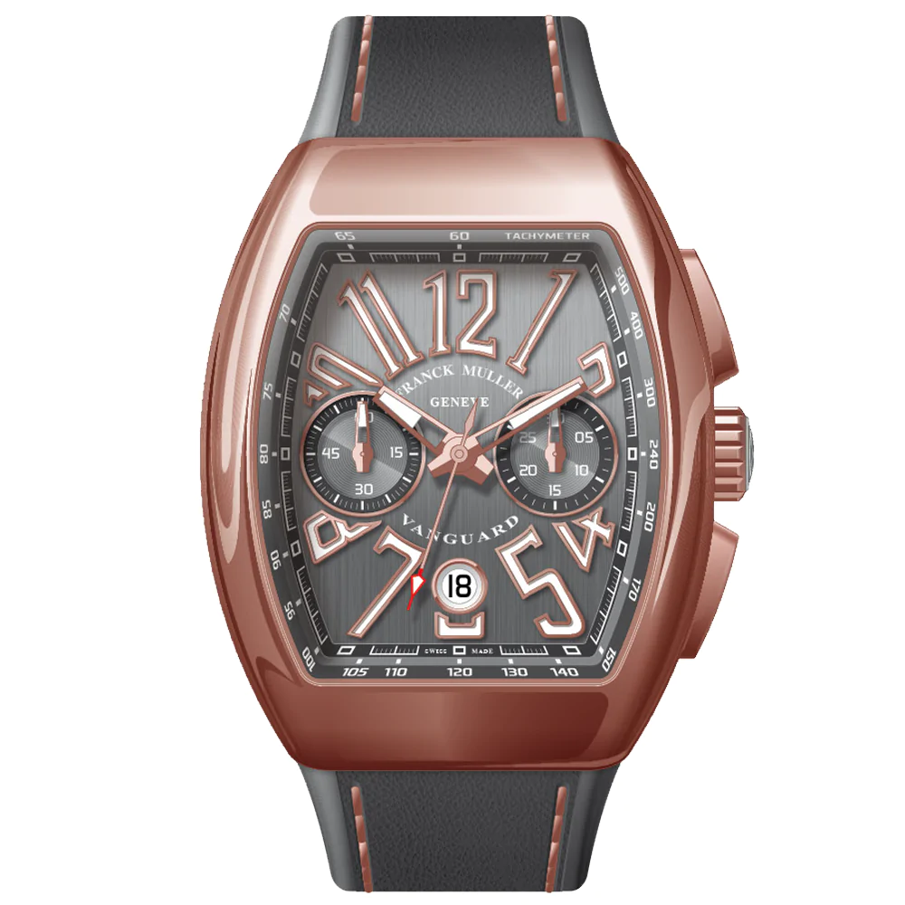 V45 Vanguard Chrono Classical Rose Gold Case - Grey