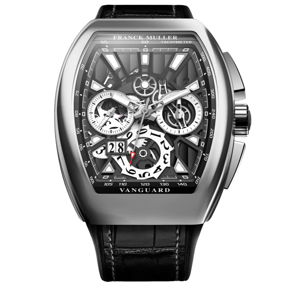 V45 Vanguard Grand Date Brushed Steel Chrono