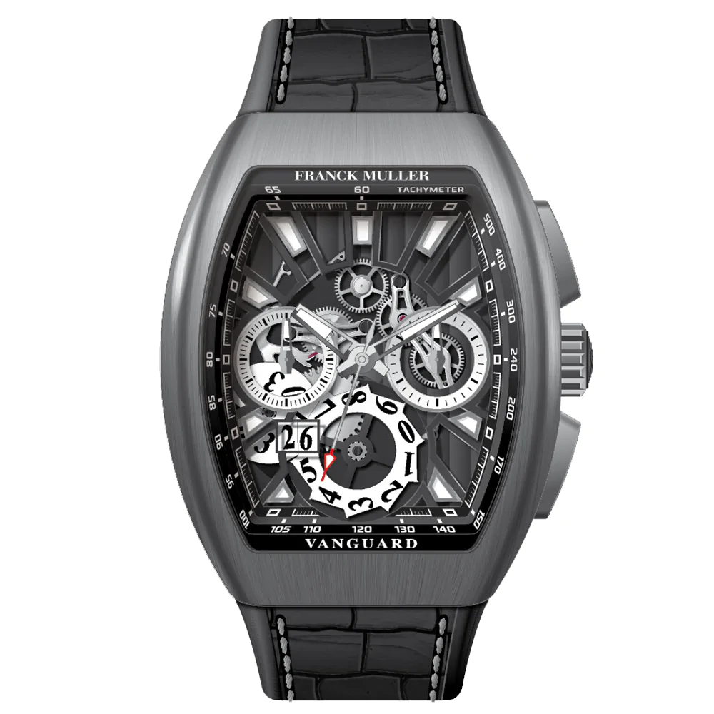 V45 Vanguard Grand Date Chrono Brushed Titanium