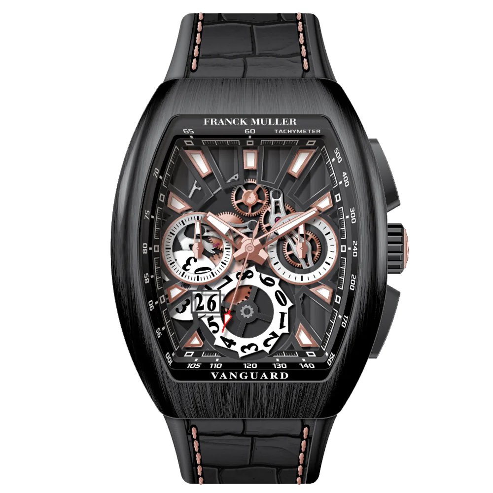 V45 Vanguard Grand Date Chrono Brushed Black Titanium