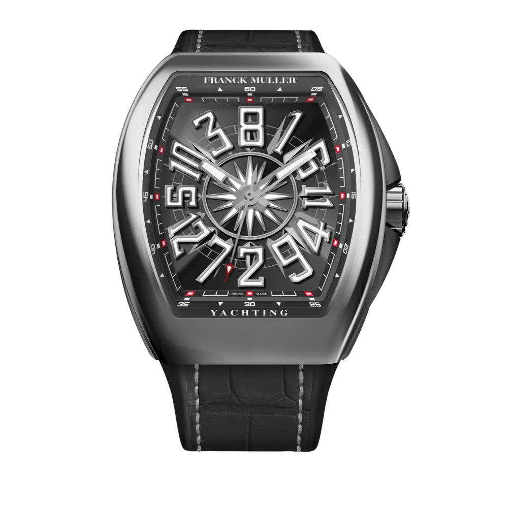 V45 Vanguard Yachting Crazy Hours Stainless Steel - Black Dial