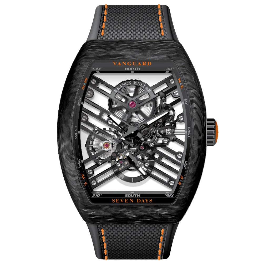 V45 Vanguard Carbon Seven Days Skeleton - Orange