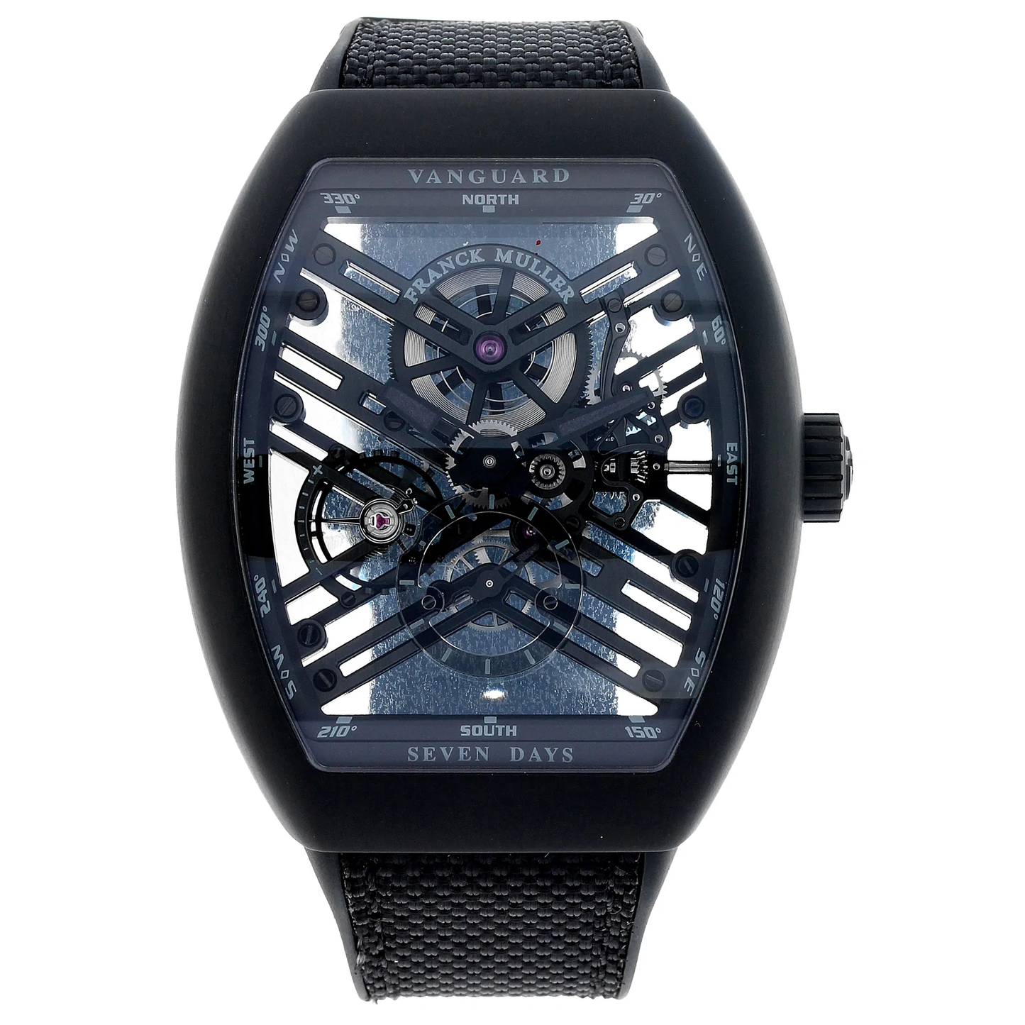 V45 Vanguard Skeleton Brushed Black Titanium