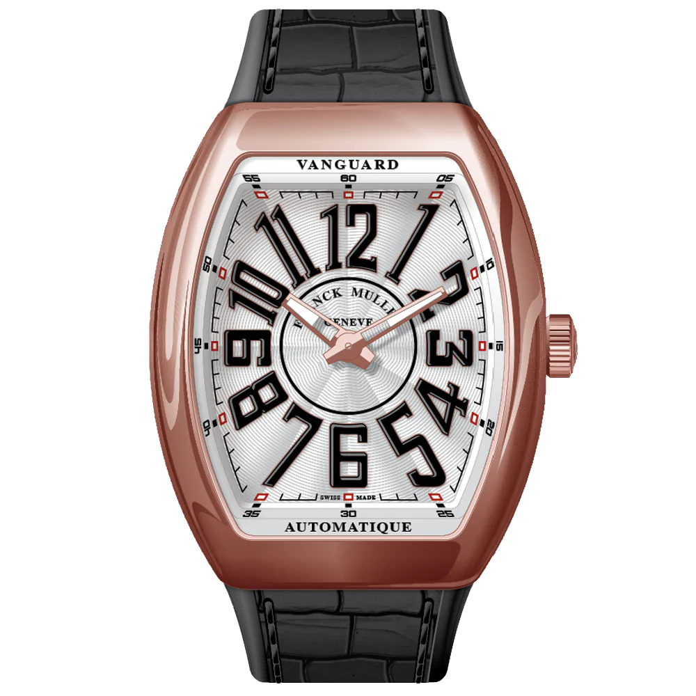 V45 Vanguard Slim Rose Gold Black Numerals