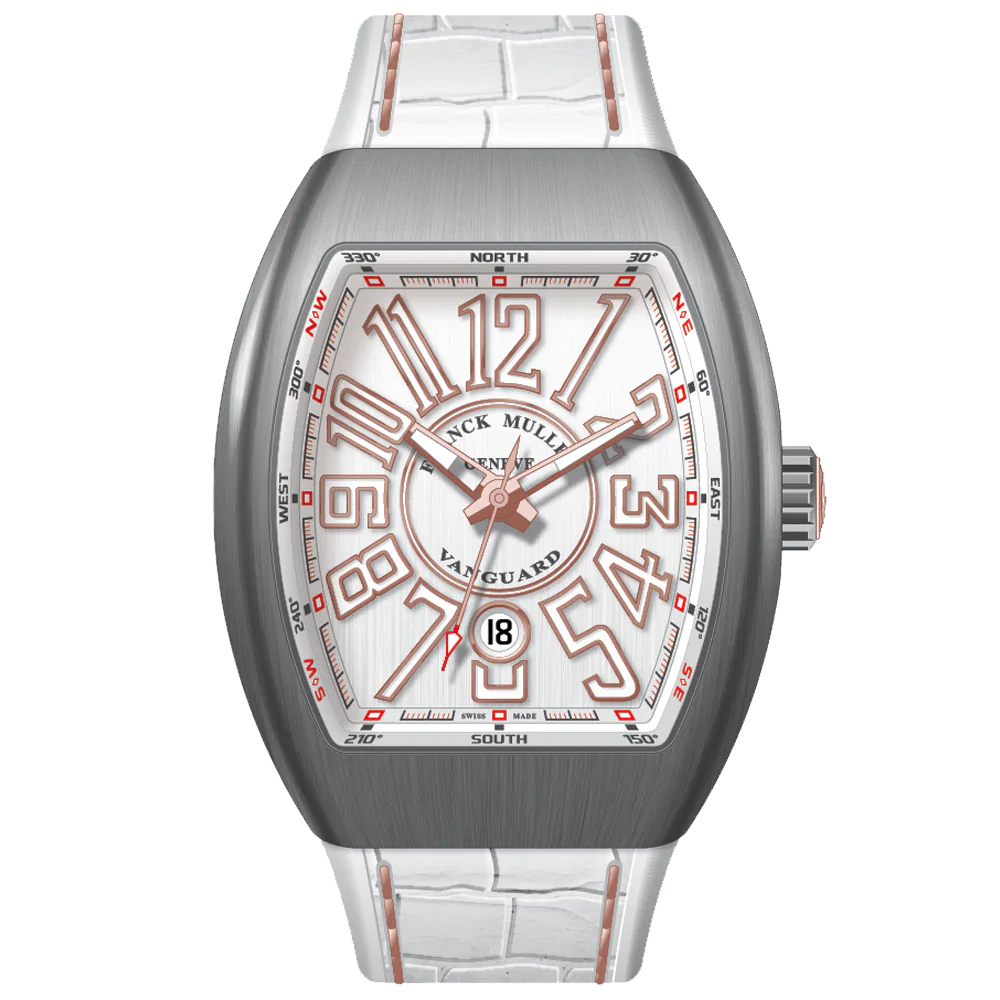 V45 Vanguard Brushed Titanium White Dial