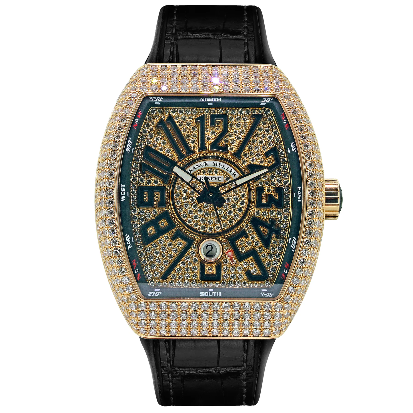 V45 Vanguard Classical Rose Gold Full Diamond