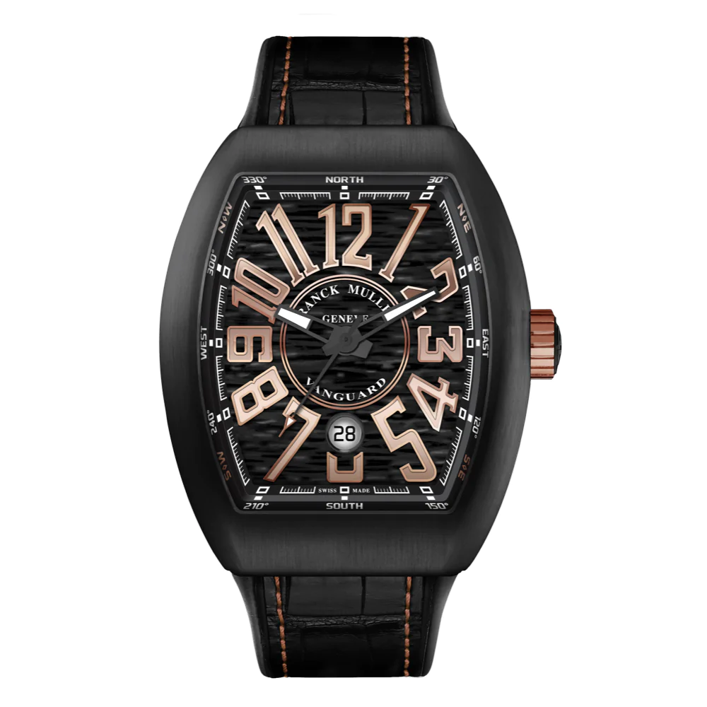 V45 Vanguard Classical Black Titanium - Rose Details