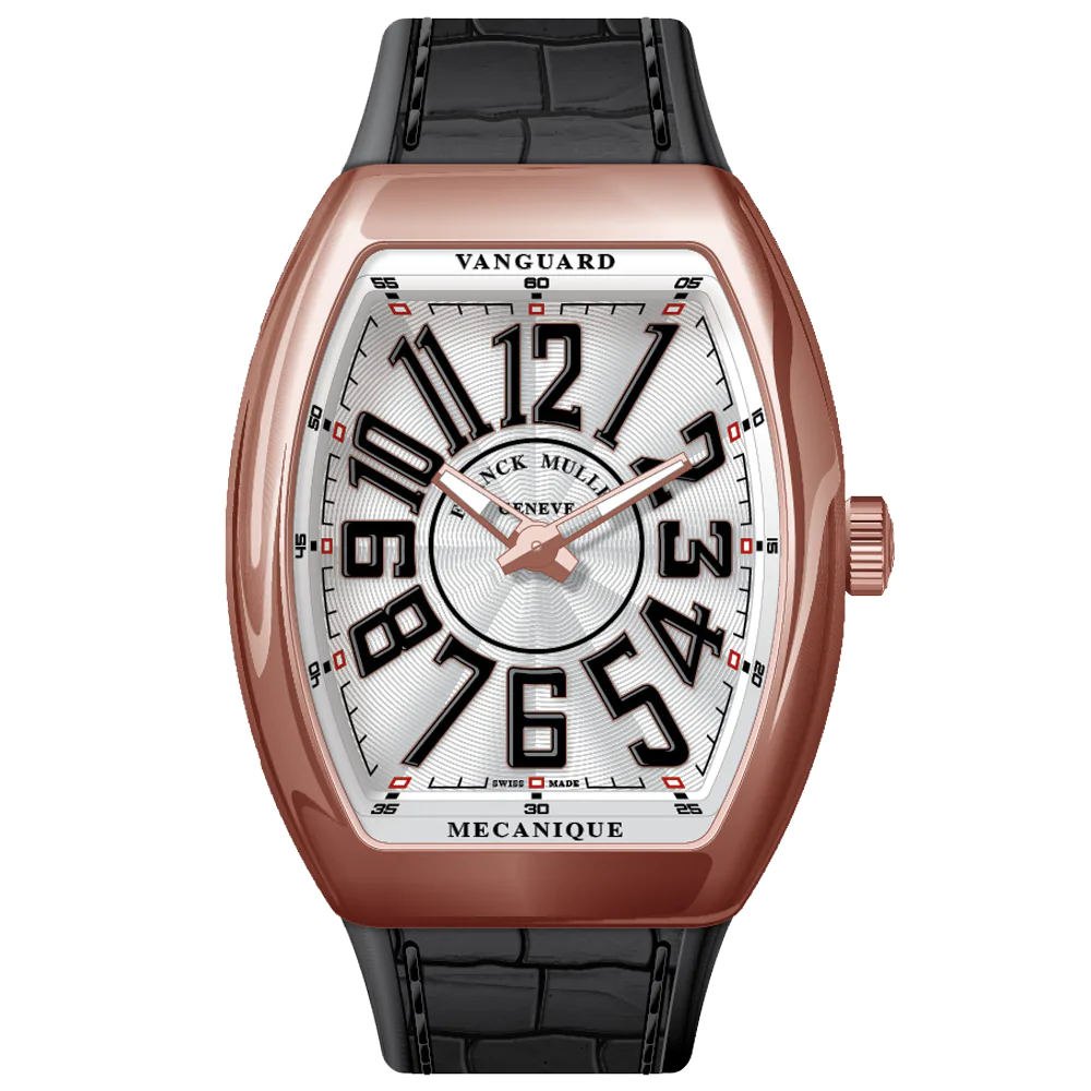V45 Vanguard Slim Rose Gold Black Numerals
