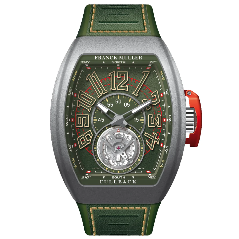 V45 Vanguard Fullback Tourbillon Titanium - Green