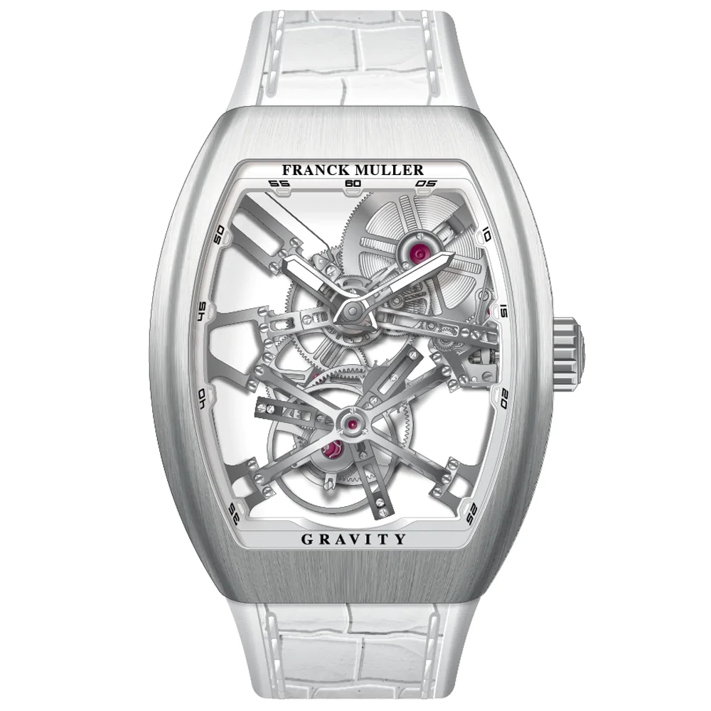 V45 Vanguard Gravity Skeleton Tourbillon Brushed Steel