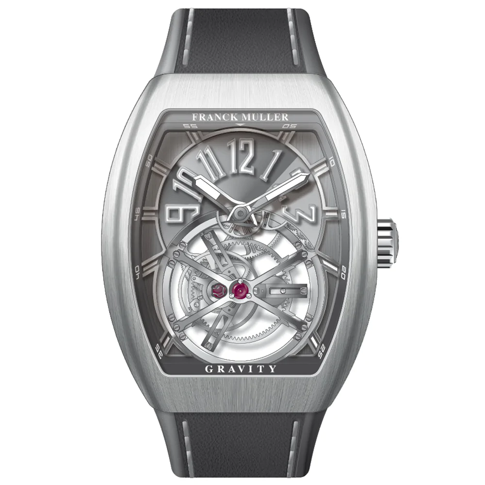 V45 Vanguard Gravity Tourbillon Brushed Steel