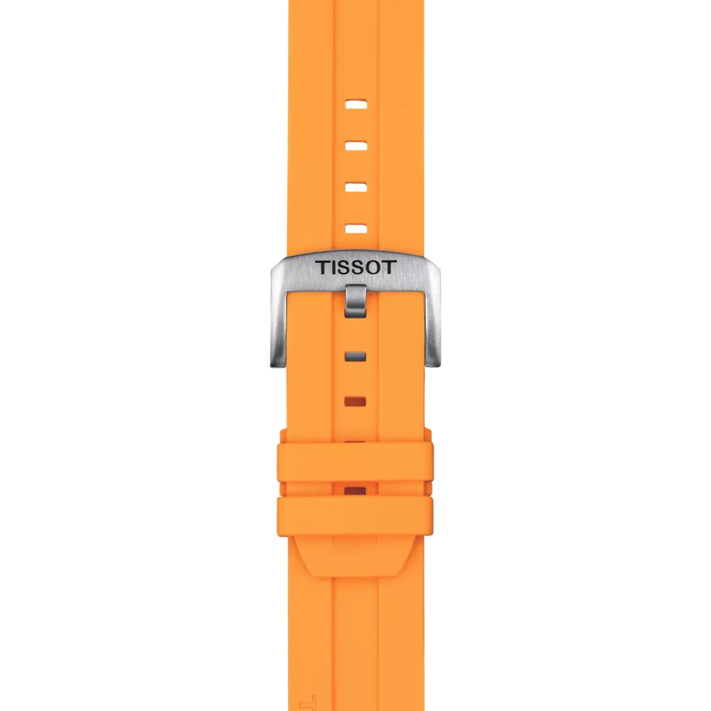 Tissot Turuncu Silikon Kayış Boynuz Aralığı 22 mm