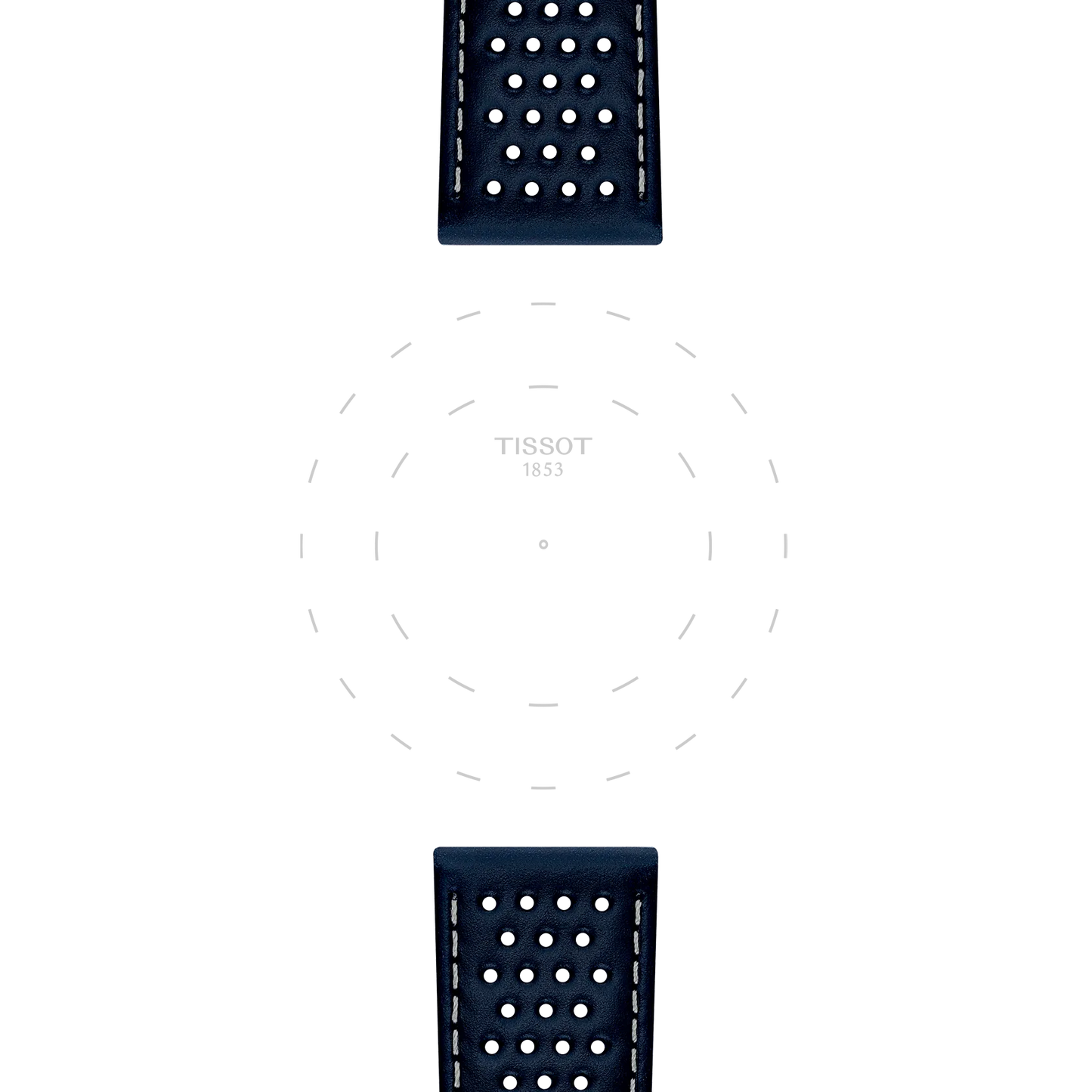 Tissot Mavi Deri Kayış Boynuz Aralığı 22 mm