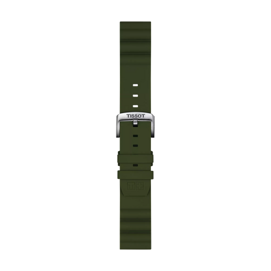 Tissot Haki Silikon Kayış Boynuz Aralığı 22 mm