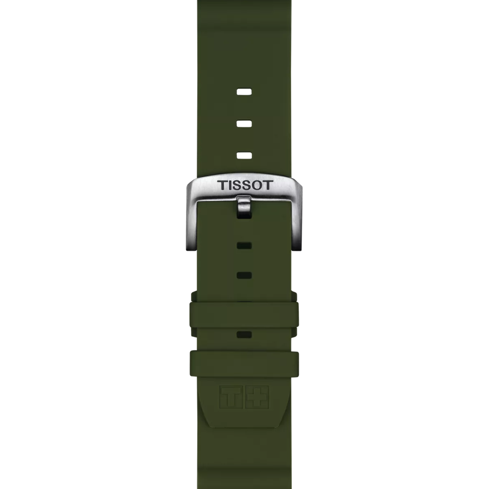 Tissot Haki Silikon Kayış Boynuz Aralığı 22 mm