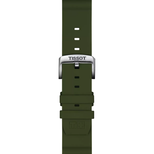 Tissot Haki Silikon Kayış Boynuz Aralığı 22 mm